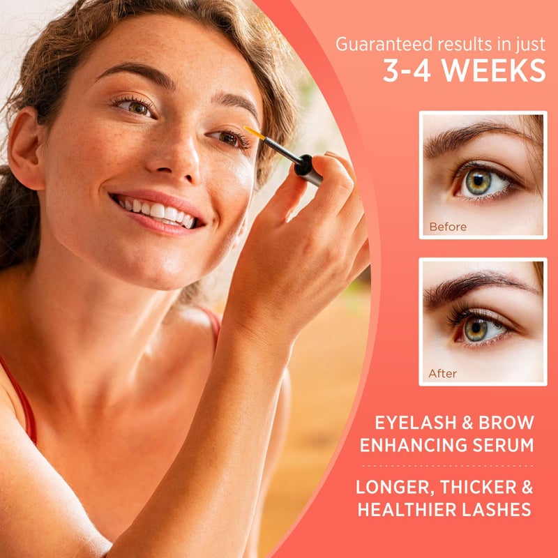 Natural Vine Eyelash Growth Serum: Lash Enhancing Serum with Advanced Formula to Boost Longer Fuller and Thicker Looking Lashes - Vegan & Cruelty-Free for Sensitive Eyes 3mL 3 Months Supply - Image 2