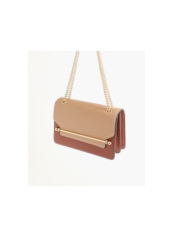 Leather hand bag in contrasting colors from Kanelli \ Wine - pzsku/Z77F5676CFE0E4CB61F73Z/45/_/1678372242/8cde7039-e3b6-495c-a332-329fea2ad405