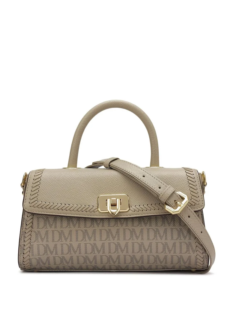 Genuine Leather Grey Satchel Bag