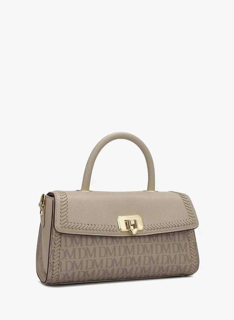 Da Milano  Genuine Leather Grey Satchel Bag for Women | Best Price UAE