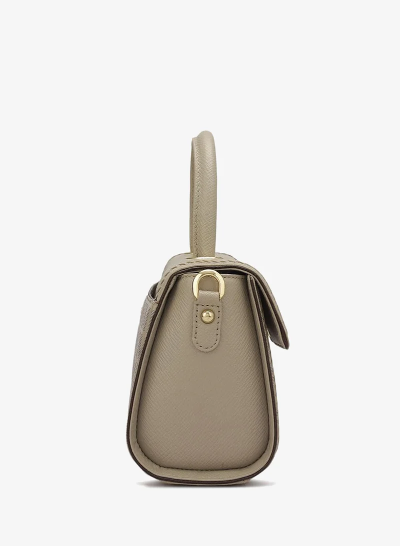 Da Milano  Genuine Leather Grey Satchel Bag for Women | Best Price UAE