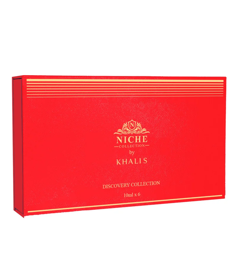 عطور نيش مجموعة خالص نيش ديسكفري للعطور للرجال والنساء، أحمر، 6 عطور، 10 مل لكل عطر من NICHE PERFUMES