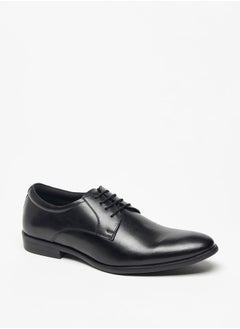 DUCHINI Men's Solid Derby Shoes with Lace-Up Closure  - Image 1