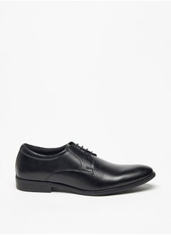 DUCHINI Men's Solid Derby Shoes with Lace-Up Closure  - Image 3