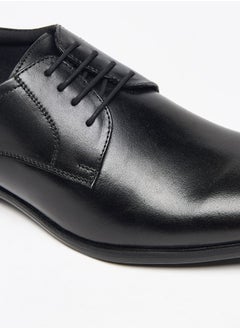 DUCHINI Men's Solid Derby Shoes with Lace-Up Closure  - Image 5