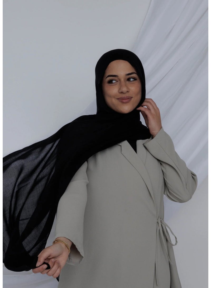 Cotton Hijab Plain Soft Scarf Women Tassel Scarves Muslim Headscarf Shawl All Match Tudung - Image 3