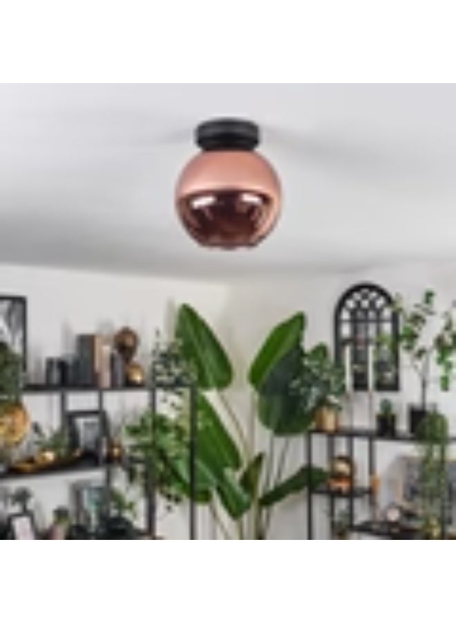 Modern Copper Glass Globe Ceiling Light - Image 2