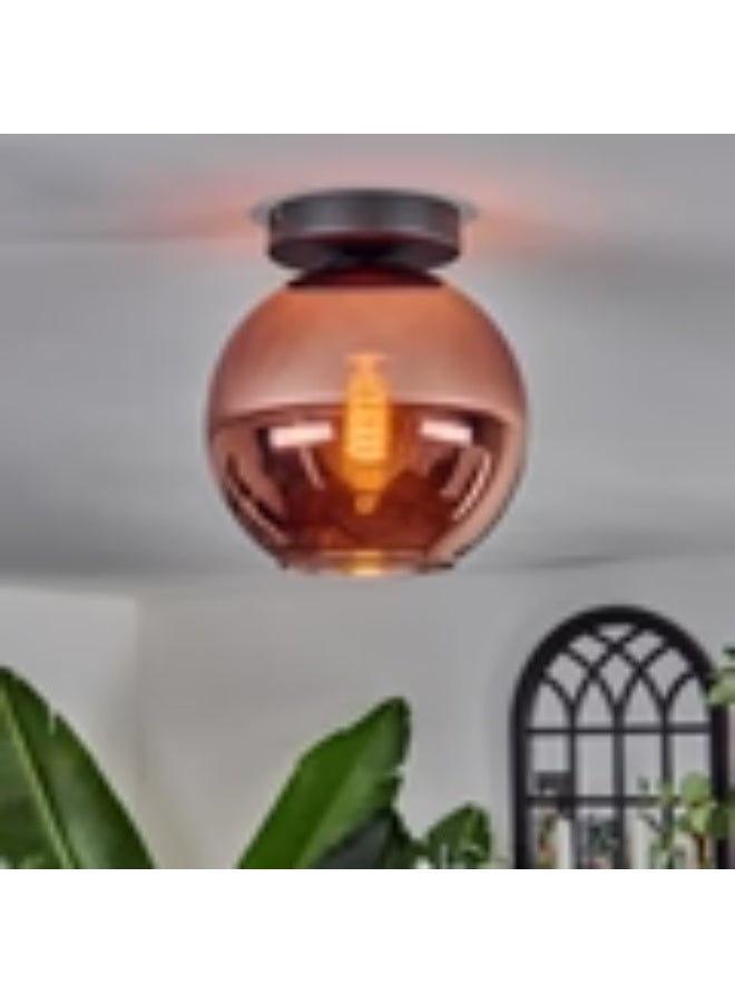 Modern Copper Glass Globe Ceiling Light - Image 3