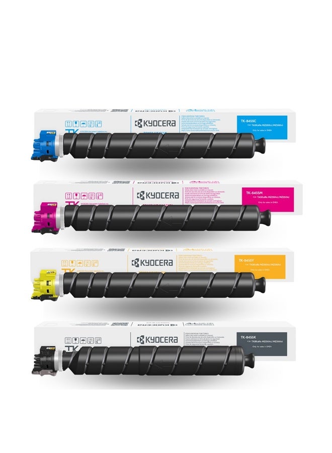 Kyocera TK-8455 Toner Kit for TASKalfa MZ2501ci / MZ2501ciW (4-pieces) - Image 2