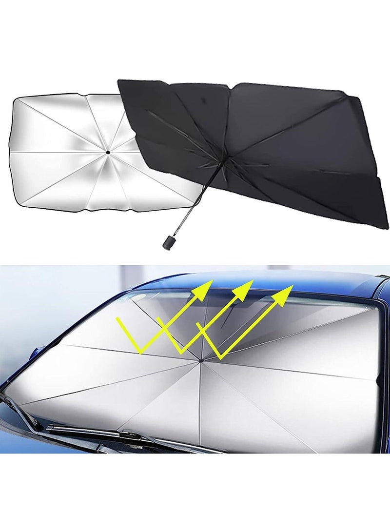 DubaiGallery Car Foldable Windshield Umbrella For Sun Shade Protection Heat Insulation - Image 3