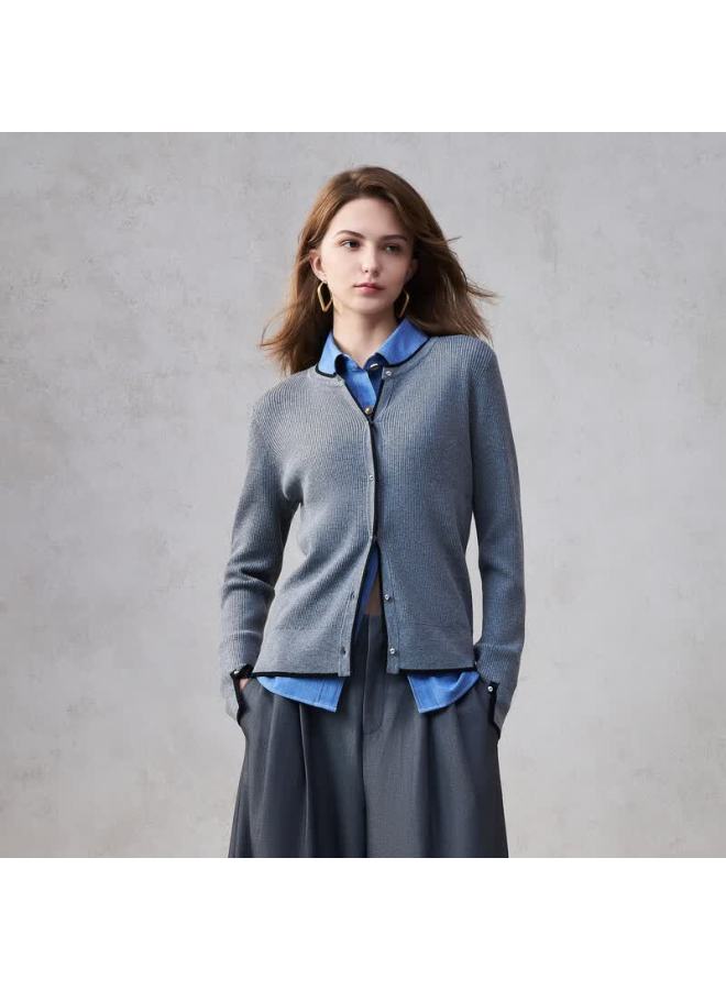G2000 Women's Autumn Winter Soft Comfortable Knit Cardigan Wool Blend Mall Edition - Image 2