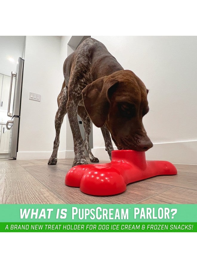 GoSports Pets Pupscream Parlor  NonSlip Frozen Dog Treat & Ice Cream Holder  MessFree Lick Mat Alternative, Includes 6 Reusable Cups & Lids - Image 2