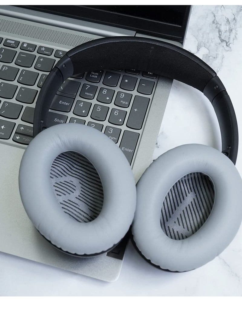 وسائد أذن بديلة لسماعات الرأس Bose QuietComfort-35 (QC-35) وQuietComfort-35 II (QC-35 II/QC 35II)، وأغطية أذن ممتازة مع رغوة عازلة للضوضاء، وسمك إضافي (فضي) - pzsku/Z77F59D7E18D4865F8A73Z/45/_/1709019807/50826c36-2805-4789-86ba-07d883b02fea