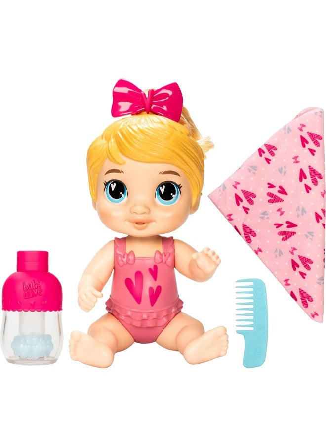 Baby Alive - Baby Alive Shampoo Snuggle Harper Hugs Blonde Hair 11 Inch Water Baby Doll Playset - Image 1