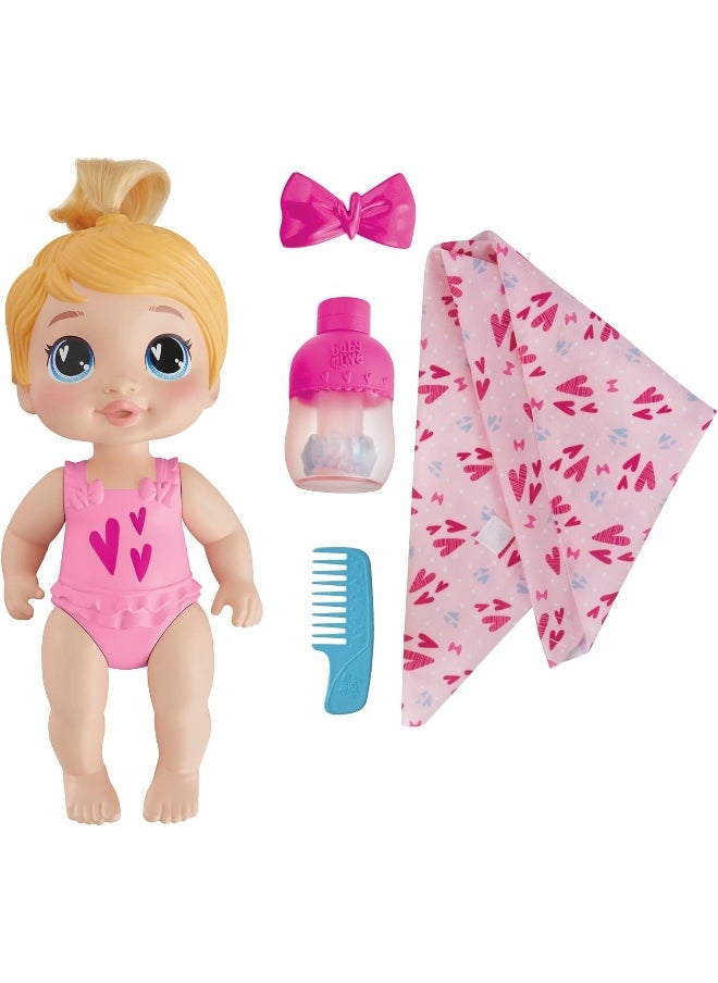 Baby Alive - Baby Alive Shampoo Snuggle Harper Hugs Blonde Hair 11 Inch Water Baby Doll Playset - Image 1