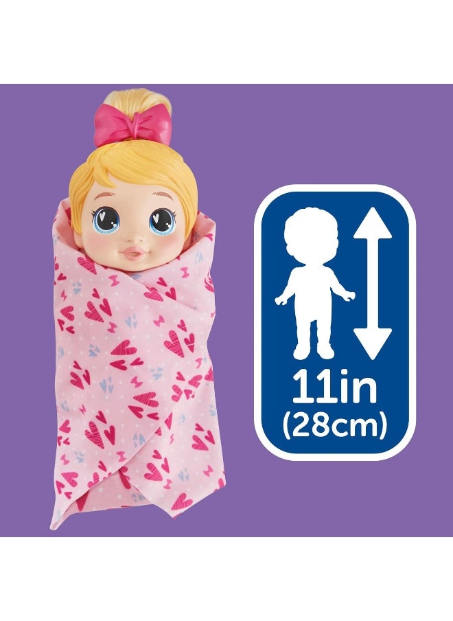 Baby Alive - Baby Alive Shampoo Snuggle Harper Hugs Blonde Hair 11 Inch Water Baby Doll Playset - Image 1