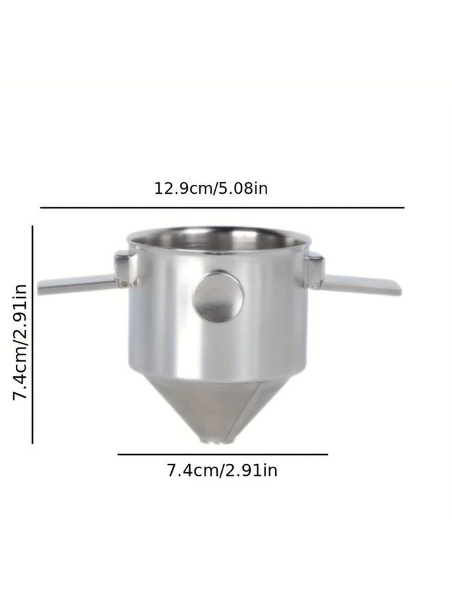 مرشح القهوة المعلق المحمول من الفولاذ المقاوم للصدأ 304 بدون ورق لتحضير القهوة بالطريقة اليدوية - Image 4