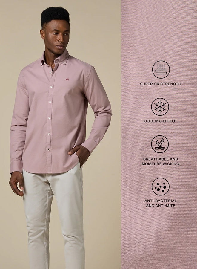 Mannerism The Sunset Hue Dark Pink Shirt with Warm Glow - Image 3
