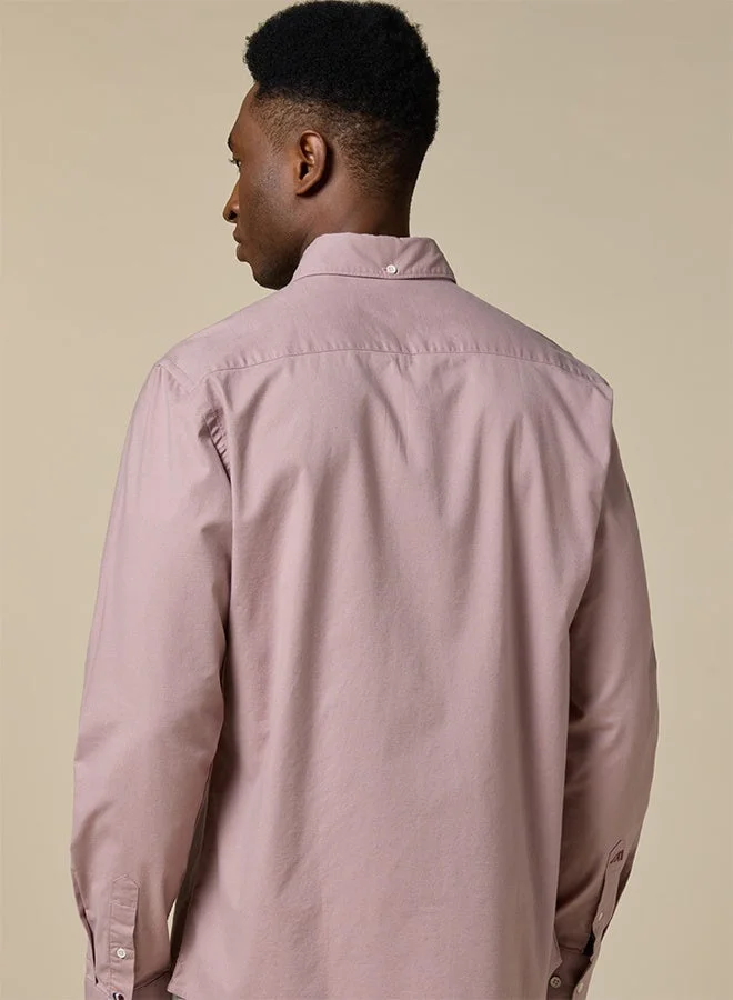 MANNERISM  The Sunset Hue Dark Pink Shirt with Warm Glow for Men | Best Price UAE