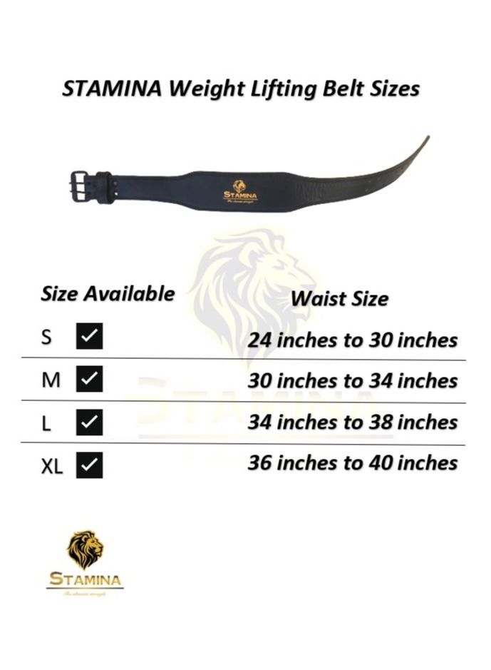 Weightlifting Belt 7MM Thick – Genuine Leather Powerlifting Belt for Men & Women | Gym, Squat, Deadlift & Fitness Back Support