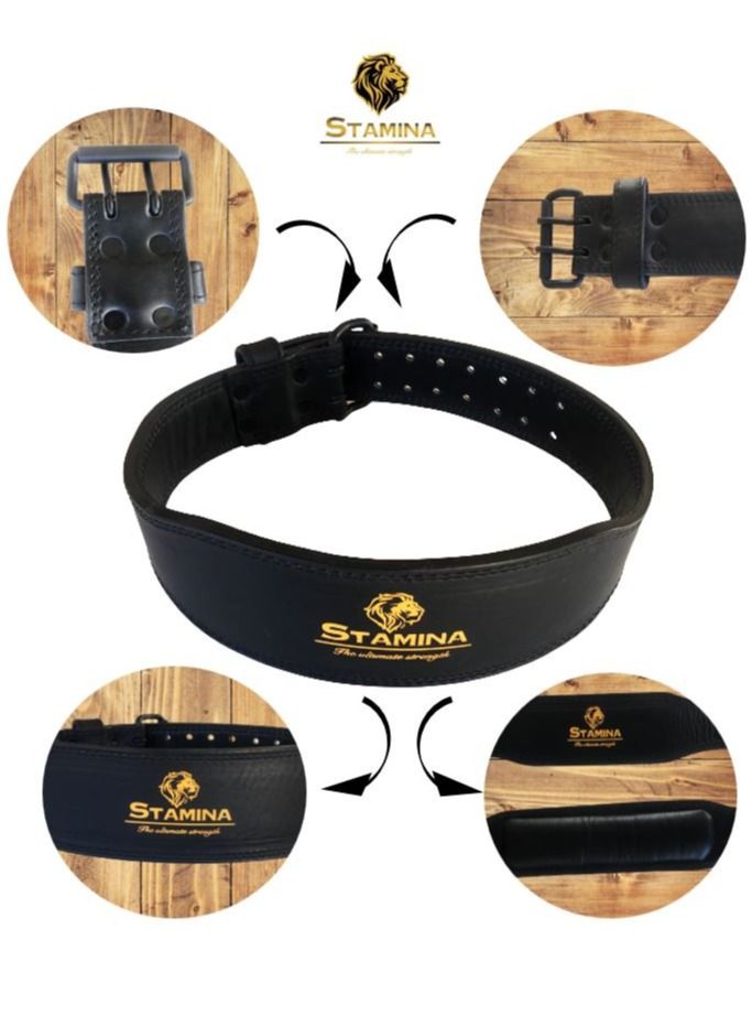 Weightlifting Belt 7MM Thick – Genuine Leather Powerlifting Belt for Men & Women | Gym, Squat, Deadlift & Fitness Back Support
