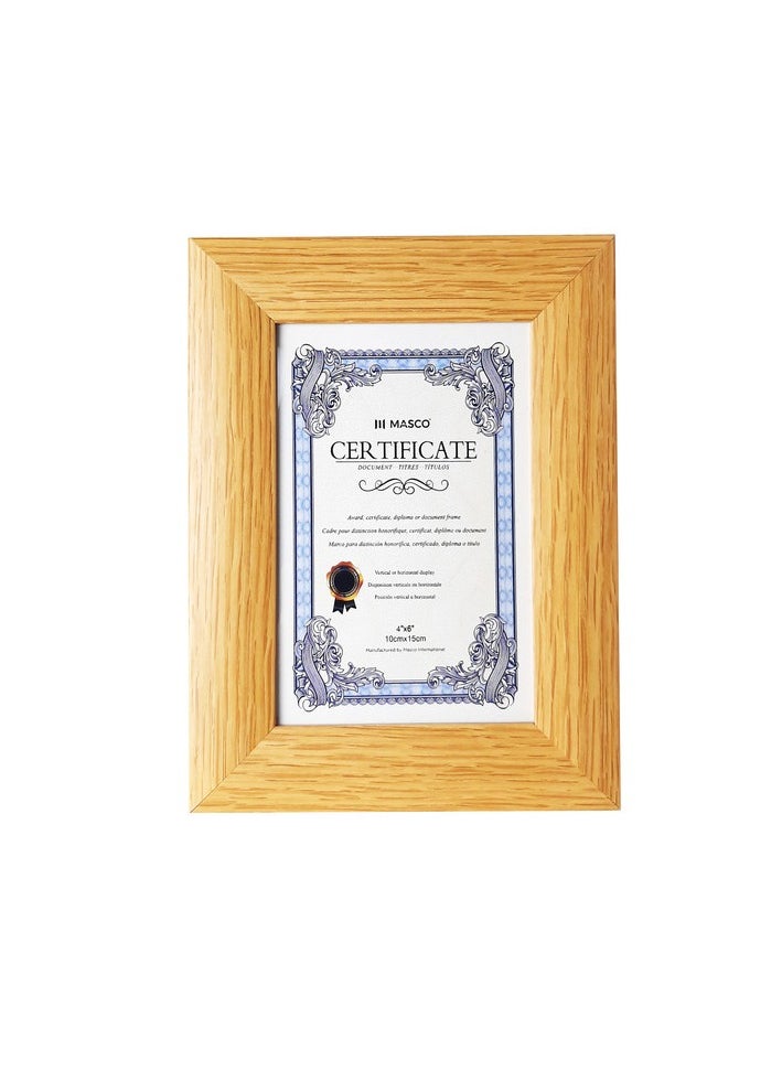 MASCO - 10 Cm x 15 Cm Sized Photo and Certificate Holder Frame - Image 1