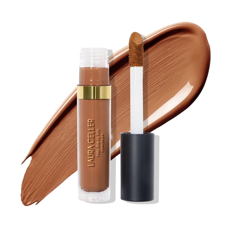 LAURA GELLER NEW YORK The Ideal Fix Concealer  Deep  Buildable Medium to Full Coverage Liquid Concealer  Covers Under Eye Dark Circles  Blemishes  LongLasting