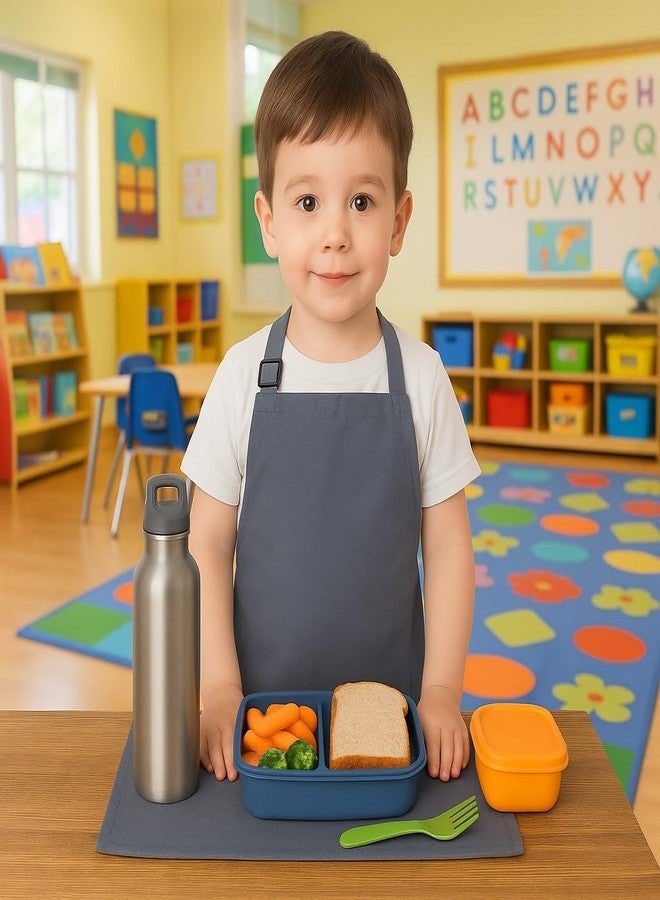 Switchon Waterproof Polyester Design Multi Purpose Apron with Cloth Plate for Kids - 3 yrs to 6.5 yrs, Proudly Made in India (White, 3 Yrs to 6.5yrs) - Image 3