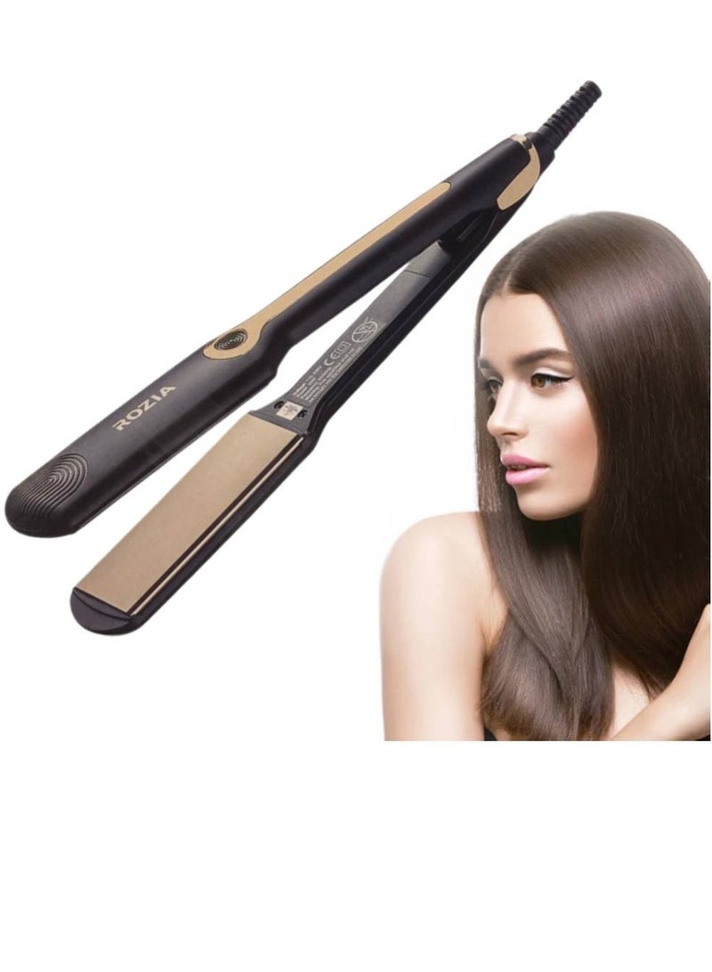 Rozia Professional Hair Straightener And Curling Portable Straight Infrared Volume Temperature Hair Straightener Curler - Image 1