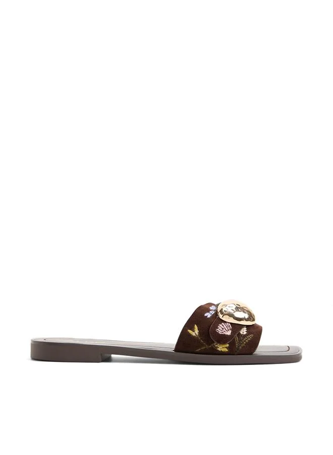 Somer Ladies Brown Flat Sandals