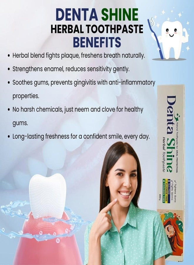 YTM Denta Shine Ayurvedic Toothpaste, Fights Cavity, Bad Breath and Yellow Teeth Naturally, 100 gm - Image 4
