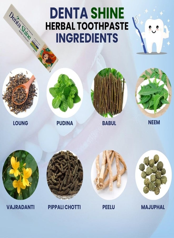YTM Denta Shine Ayurvedic Toothpaste, Fights Cavity, Bad Breath and Yellow Teeth Naturally, 100 gm - Image 3