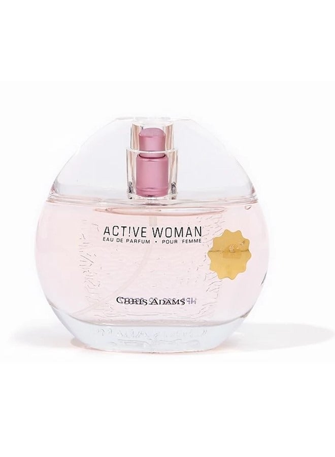 Chris Adams Active Woman Eau de Parfum 80 ML Set of 2 - Image 2