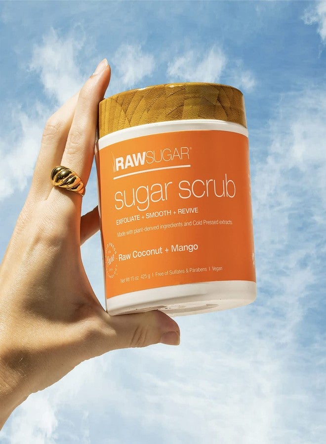Raw Sugar, Sugar Scrub Raw Coconut Mango, 15 Ounce - Image 5