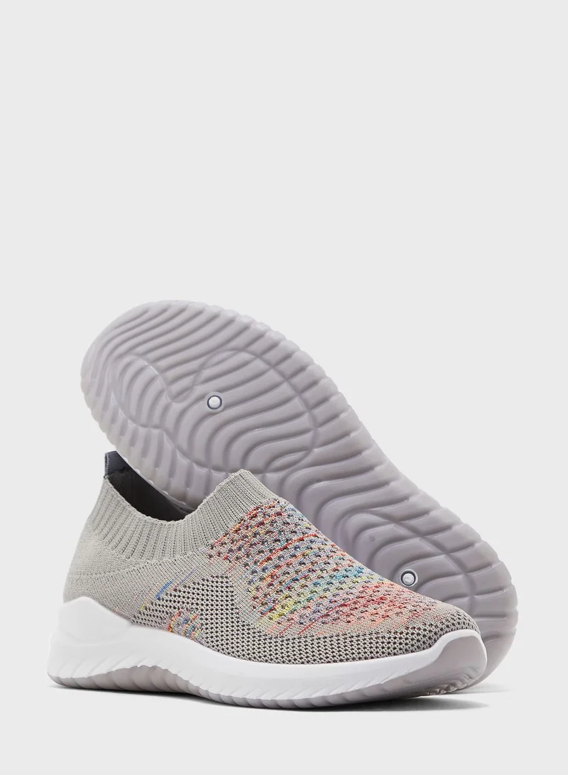 Ginger Breathable Knit Pull On Comfort Shoes