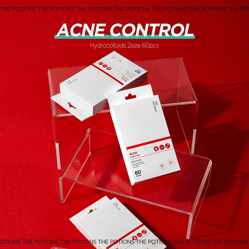 THE POTIONS لصقات حب الشباب من بوتيونز | لصقات هيدروكوليد للبقع للعيوب الجلدية، والبثور، وحماية البشرة، وتخفيف حب الشباب | 10 مم 36 قطعة، 12 مم 24 قطعة (60 إجمالي) | العناية بالبشرة الكورية - Image 2