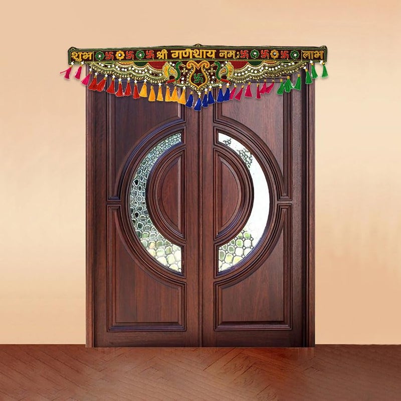 Great Art Torans for Main Door Wall Hanging Bandhanwar Entrance Bandarwal Festive Decoration Home Item Decor Length 36 Door Toran and Office DecorDoor Thoranam Thorans Latest GT1158 - Image 1