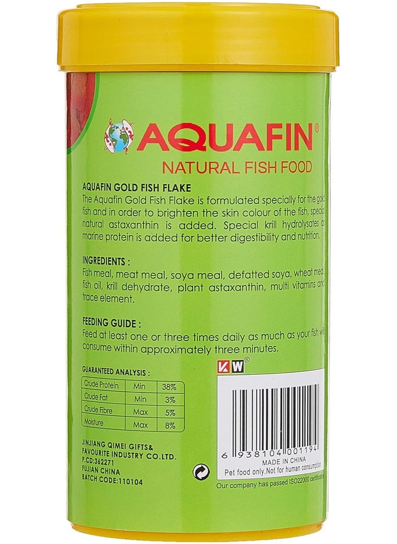 AQUAFIN Professional Goldfish Flake 500ml Natural Colour Enhancing Staple Food for Aquarium Fish  - Image 2