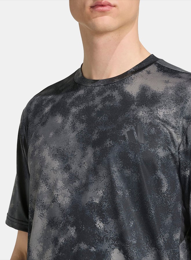 Adidas Train Essentials Seasonal All Over Print T-Shirt - Image 5