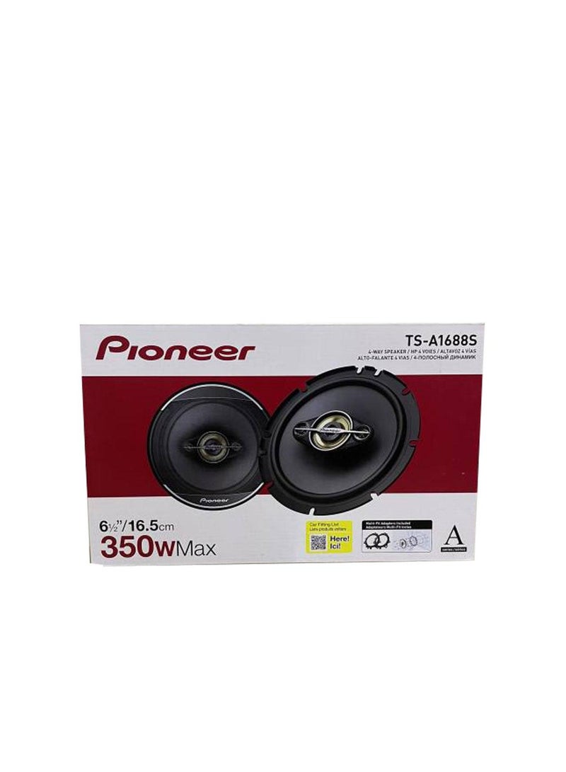 Pioneer TS-A1688S 350 Watt 6.5 Inch 16.5cm 80 RMS 4 WAY 4 Ohm 35 Hz to 29 kHz 59mm 140mm Car Speaker Set Original - Image 5