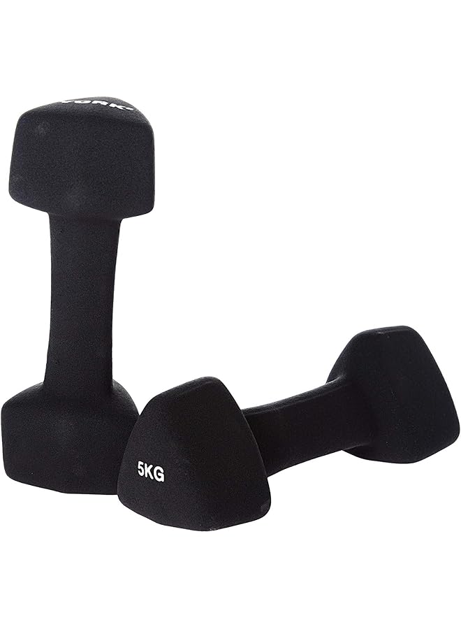 YORK Fitness Triangle Neoprene Dumbbells 2 Pieces