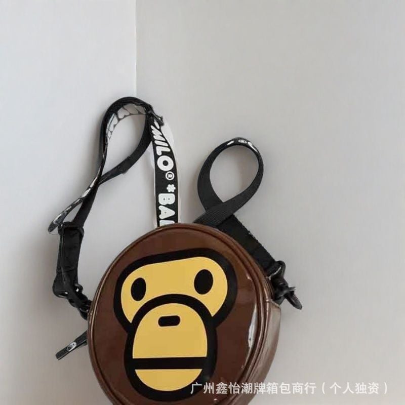 Ba * E Tide Brand Ape Children Shoulder Bag Diagonal Bag Men And Women Leisure Joker Simple - Image 1