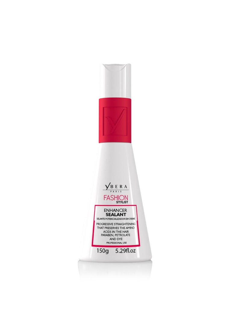 Ybera Paris YBERA PARIS Fashion Stylist Cream | Keratin Hair Straightening Treatment | Smooth System | Extreme Shining Hair | Color Safe | Enhanced with Omega | 5.2 FL Oz 