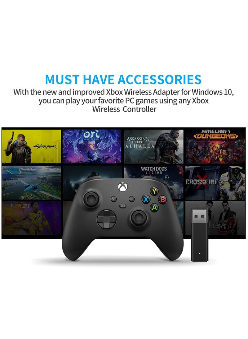 Wireless Adapter for Xbox Controller Works with PC Windows 7/8.1/10/11, Compatible with Xbox One Controller/Elite Series - Image 2