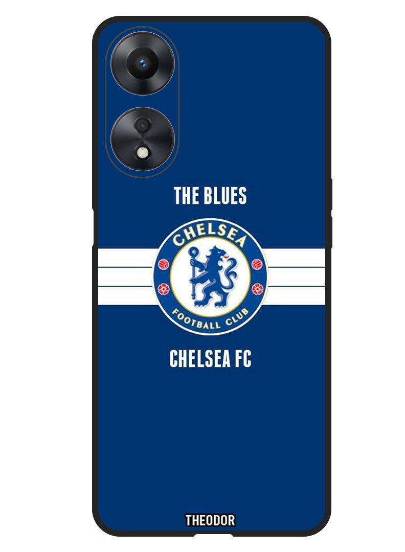 Theodor Protective Case Anti Scratch Shock Proof Bumper Cover For Oppo A98 The Blues - Image 1