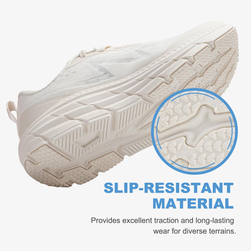 KOLILI Tennis Running Shoes Womens Fashion Athletic Sneakers for Walking Cushion Lightweight Beige/Apricot 6 M US Women - Image 4