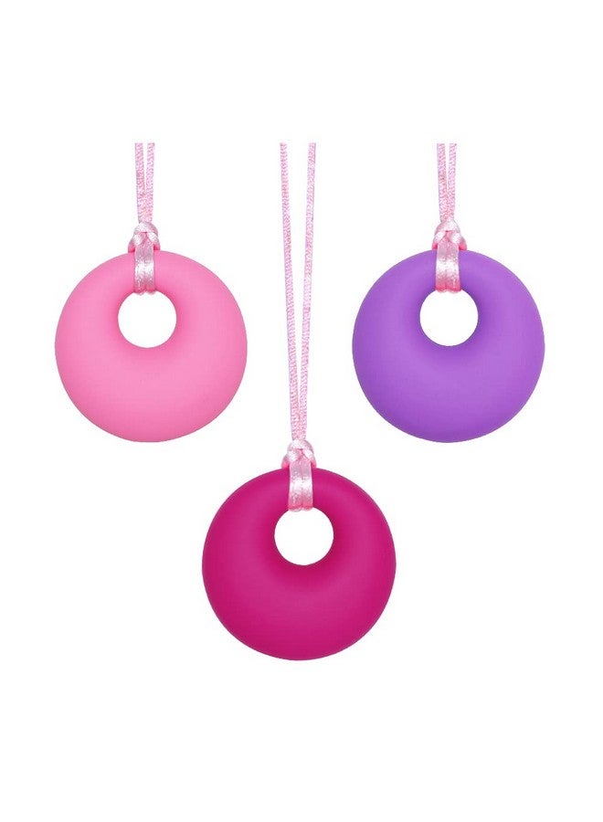 MaberryTech Direct Chew Necklace For Sensory Kids Girls, Chewy Necklace Sensory Chew Toys For Adults With Autism Adhd Anxiety, Silicone Sensory Necklaces For Chewing - 3 Pack - Image 1