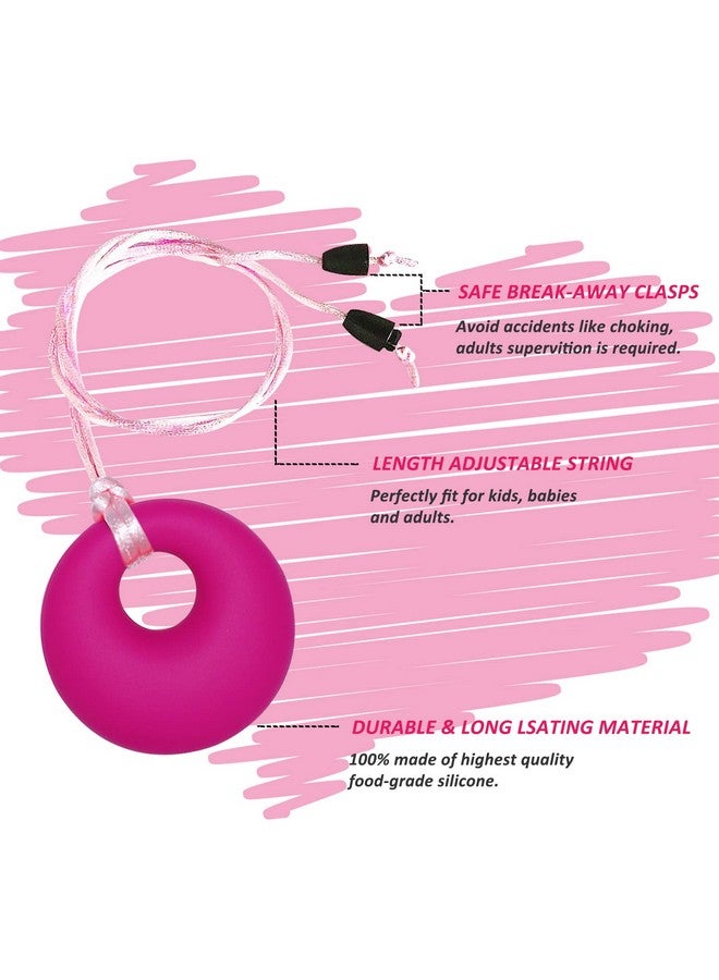 MaberryTech Direct Chew Necklace For Sensory Kids Girls, Chewy Necklace Sensory Chew Toys For Adults With Autism Adhd Anxiety, Silicone Sensory Necklaces For Chewing - 3 Pack - Image 3