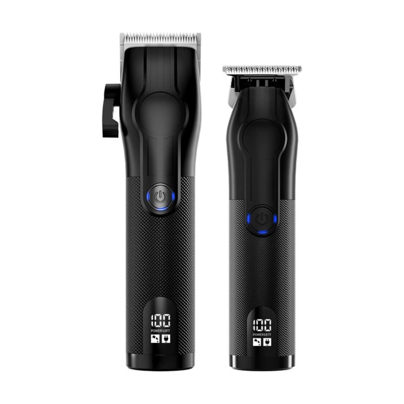 Electric hair clipper LED digital display  ZCC170-ZCC216 all black set - Image 5