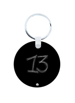 RKN The Number 13 Wooden Keychain 